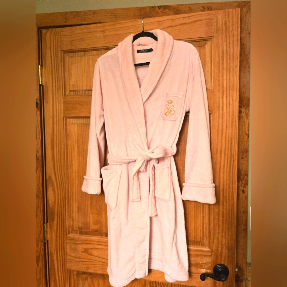 Lauren Ralph Lauren Soft Pink Robe L
